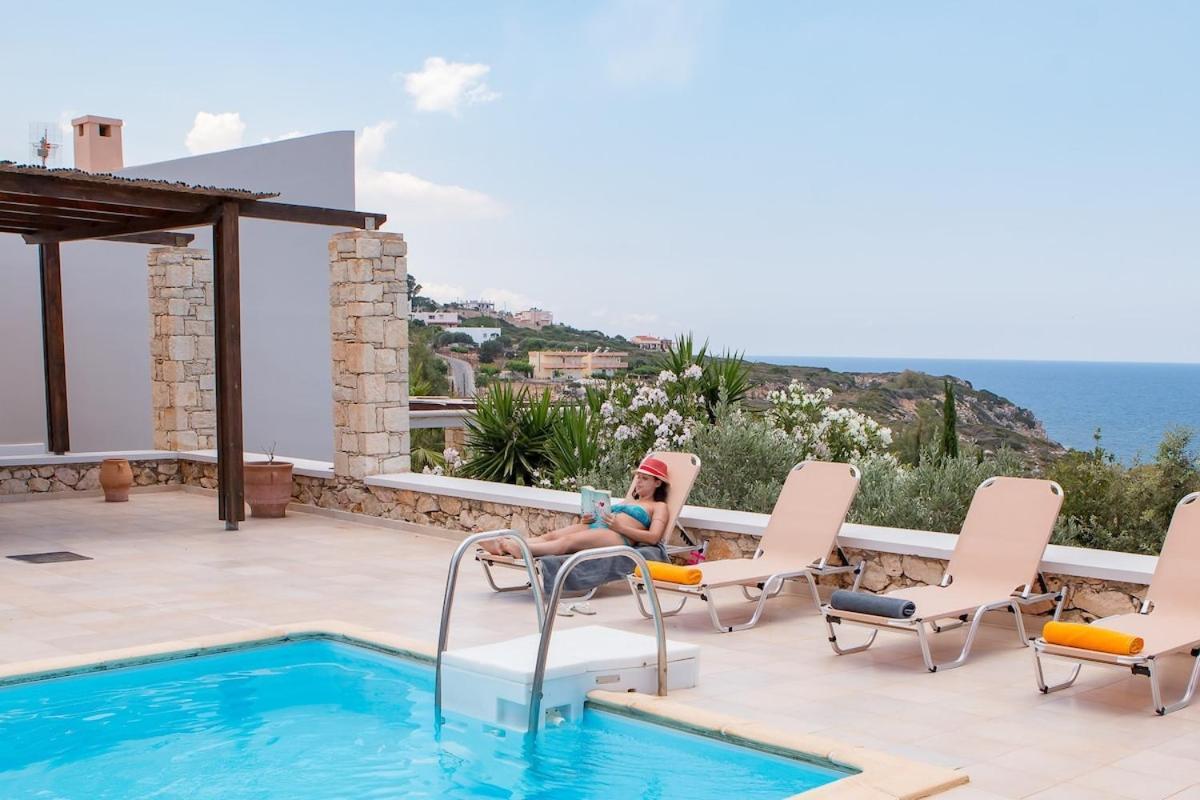 Karena Seaview Villa Gerani Chanion Екстериор снимка